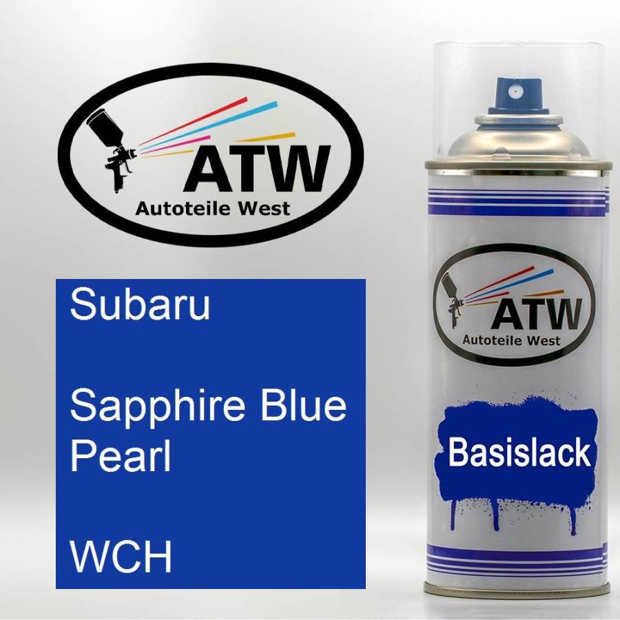 Subaru, Sapphire Blue Pearl, WCH: 400ml Sprühdose, von ATW Autoteile West.